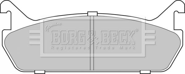 Borg & Beck BBP1828 - Kit de plaquettes de frein, frein à disque cwaw.fr