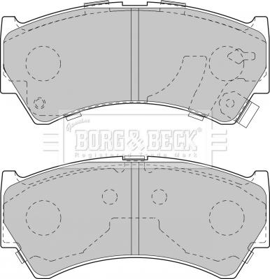 Borg & Beck BBP1827 - Kit de plaquettes de frein, frein à disque cwaw.fr