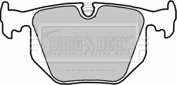 Borg & Beck BBP1872 - Kit de plaquettes de frein, frein à disque cwaw.fr