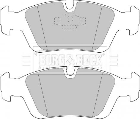 Borg & Beck BBP1399 - Kit de plaquettes de frein, frein à disque cwaw.fr