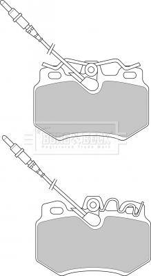 Borg & Beck BBP1395 - Kit de plaquettes de frein, frein à disque cwaw.fr