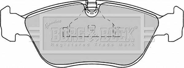 Borg & Beck BBP1390 - Kit de plaquettes de frein, frein à disque cwaw.fr