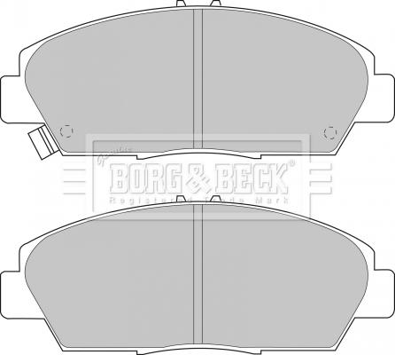 Borg & Beck BBP1398 - Kit de plaquettes de frein, frein à disque cwaw.fr