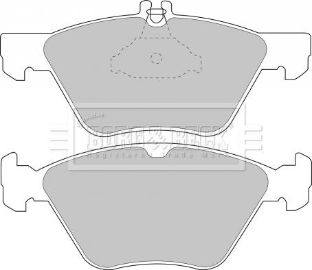 Borg & Beck BBP1393 - Kit de plaquettes de frein, frein à disque cwaw.fr