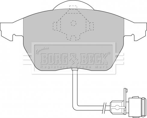 Borg & Beck BBP1392 - Kit de plaquettes de frein, frein à disque cwaw.fr