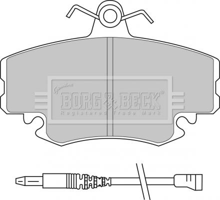 Borg & Beck BBP1397 - Kit de plaquettes de frein, frein à disque cwaw.fr