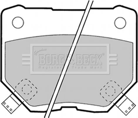 Borg & Beck BBP1349 - Kit de plaquettes de frein, frein à disque cwaw.fr