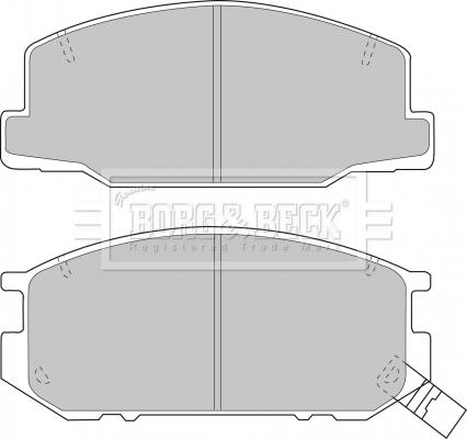 Borg & Beck BBP1345 - Kit de plaquettes de frein, frein à disque cwaw.fr