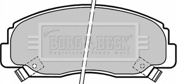 Borg & Beck BBP1341 - Kit de plaquettes de frein, frein à disque cwaw.fr