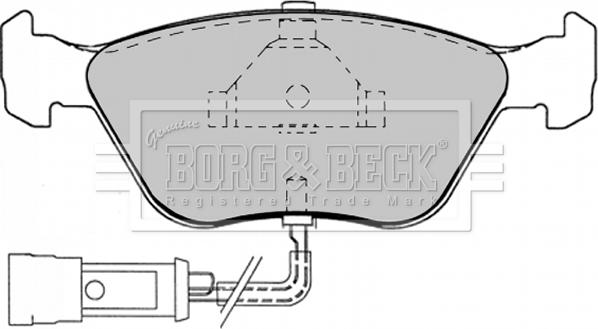 Borg & Beck BBP1343 - Kit de plaquettes de frein, frein à disque cwaw.fr