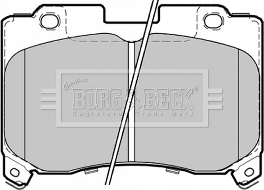 Borg & Beck BBP1354 - Kit de plaquettes de frein, frein à disque cwaw.fr