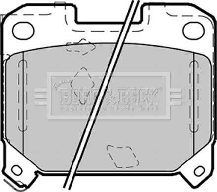 Borg & Beck BBP1355 - Kit de plaquettes de frein, frein à disque cwaw.fr