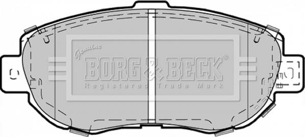 Borg & Beck BBP1353 - Kit de plaquettes de frein, frein à disque cwaw.fr