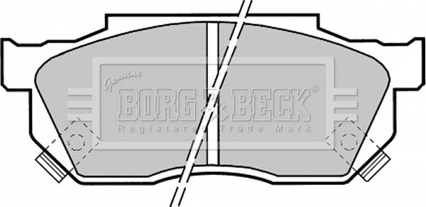 Borg & Beck BBP1369 - Kit de plaquettes de frein, frein à disque cwaw.fr