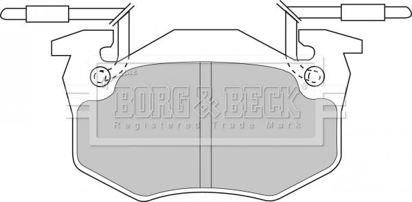 Borg & Beck BBP1306 - Kit de plaquettes de frein, frein à disque cwaw.fr