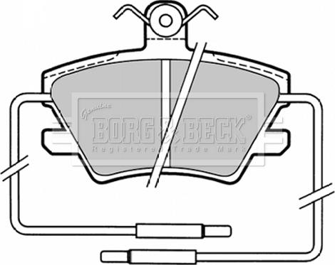 Borg & Beck BBP1319 - Kit de plaquettes de frein, frein à disque cwaw.fr