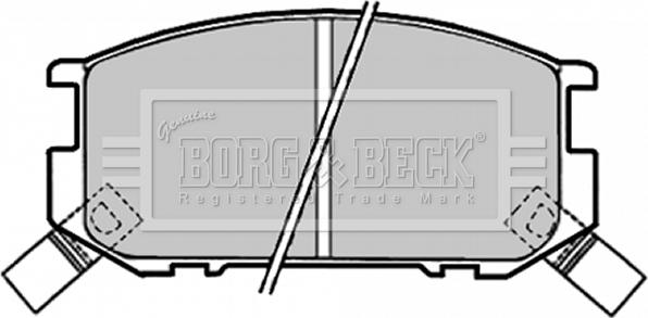 Borg & Beck BBP1318 - Kit de plaquettes de frein, frein à disque cwaw.fr