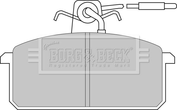 Borg & Beck BBP1317 - Kit de plaquettes de frein, frein à disque cwaw.fr