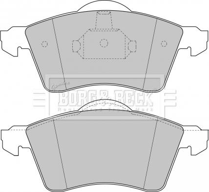 Borg & Beck BBP1384 - Kit de plaquettes de frein, frein à disque cwaw.fr