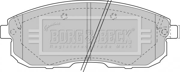 Borg & Beck BBP1473 - Kit de plaquettes de frein, frein à disque cwaw.fr