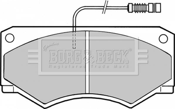 Borg & Beck BBP1335 - Kit de plaquettes de frein, frein à disque cwaw.fr