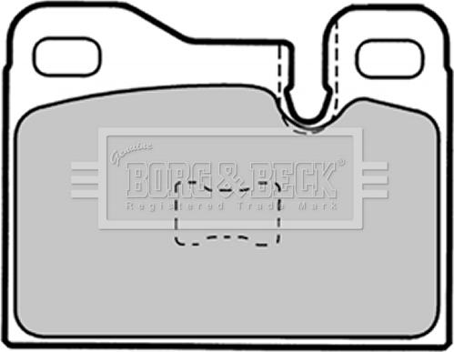 Borg & Beck BBP1337 - Kit de plaquettes de frein, frein à disque cwaw.fr