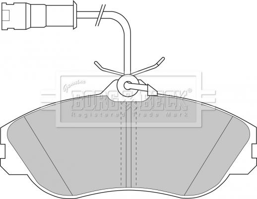 Borg & Beck BBP1324 - Kit de plaquettes de frein, frein à disque cwaw.fr