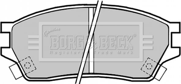 Borg & Beck BBP1325 - Kit de plaquettes de frein, frein à disque cwaw.fr