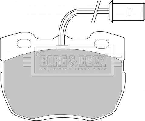 Borg & Beck BBP1327 - Kit de plaquettes de frein, frein à disque cwaw.fr