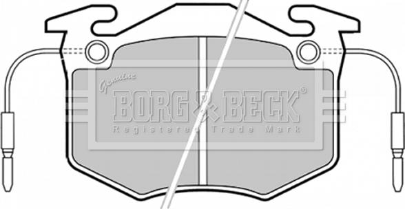 Borg & Beck BBP1370 - Kit de plaquettes de frein, frein à disque cwaw.fr