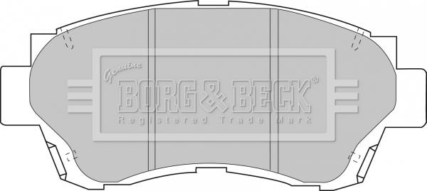 Borg & Beck BBP1377 - Kit de plaquettes de frein, frein à disque cwaw.fr