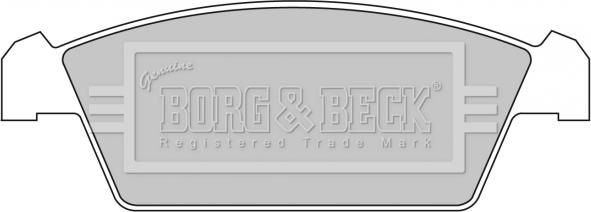 Borg & Beck BBP1299 - Kit de plaquettes de frein, frein à disque cwaw.fr