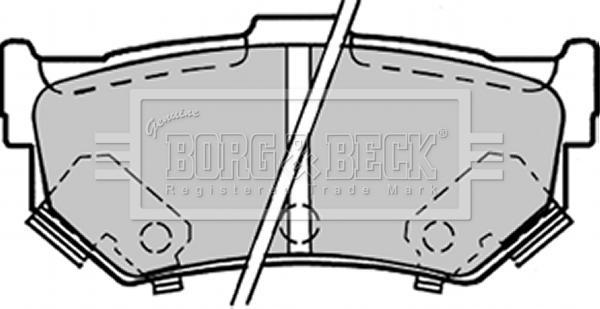 Borg & Beck BBP1298 - Kit de plaquettes de frein, frein à disque cwaw.fr