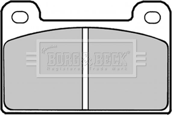 Borg & Beck BBP1292 - Kit de plaquettes de frein, frein à disque cwaw.fr