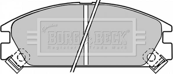 Borg & Beck BBP1249 - Kit de plaquettes de frein, frein à disque cwaw.fr