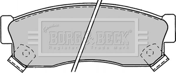 Borg & Beck BBP1244 - Kit de plaquettes de frein, frein à disque cwaw.fr