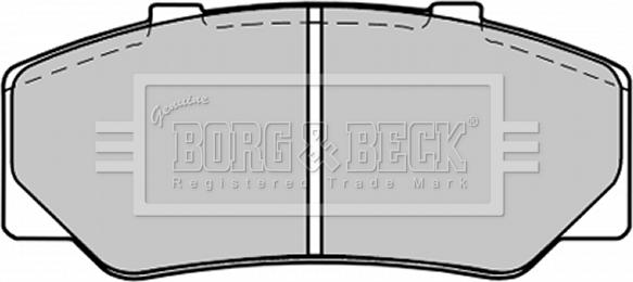 Borg & Beck BBP1246 - Kit de plaquettes de frein, frein à disque cwaw.fr