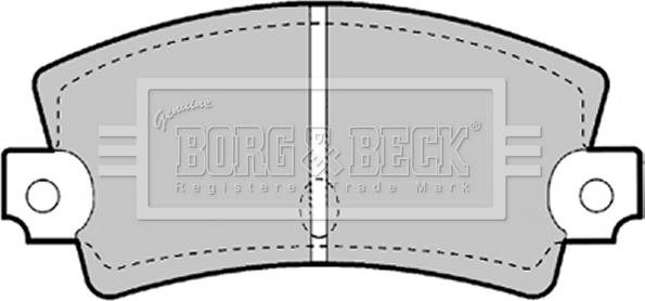 Borg & Beck BBP1247 - Kit de plaquettes de frein, frein à disque cwaw.fr