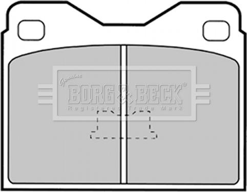 Borg & Beck BBP1259 - Kit de plaquettes de frein, frein à disque cwaw.fr