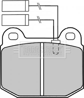 Borg & Beck BBP1254 - Kit de plaquettes de frein, frein à disque cwaw.fr