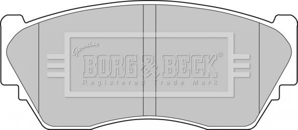 Borg & Beck BBP1253 - Kit de plaquettes de frein, frein à disque cwaw.fr