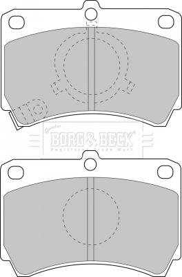 Borg & Beck BBP1269 - Kit de plaquettes de frein, frein à disque cwaw.fr