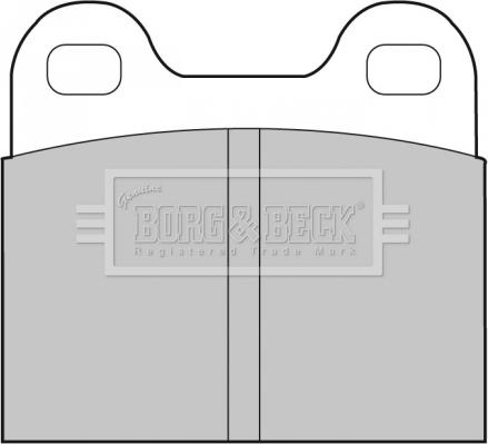 Borg & Beck BBP1260 - Kit de plaquettes de frein, frein à disque cwaw.fr