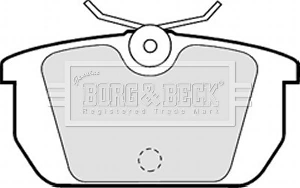 Borg & Beck BBP1261 - Kit de plaquettes de frein, frein à disque cwaw.fr