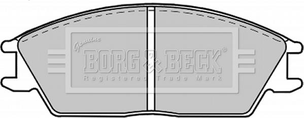 Borg & Beck BBP1268 - Kit de plaquettes de frein, frein à disque cwaw.fr