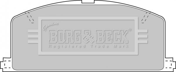 Borg & Beck BBP1267 - Kit de plaquettes de frein, frein à disque cwaw.fr