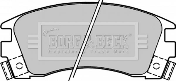 Borg & Beck BBP1209 - Kit de plaquettes de frein, frein à disque cwaw.fr