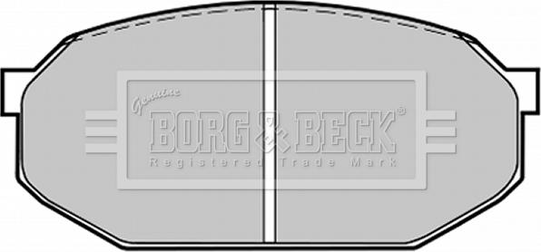 Borg & Beck BBP1205 - Kit de plaquettes de frein, frein à disque cwaw.fr