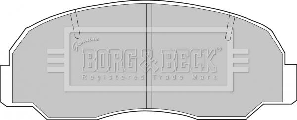 Borg & Beck BBP1206 - Kit de plaquettes de frein, frein à disque cwaw.fr