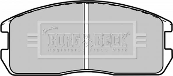 Borg & Beck BBP1200 - Kit de plaquettes de frein, frein à disque cwaw.fr